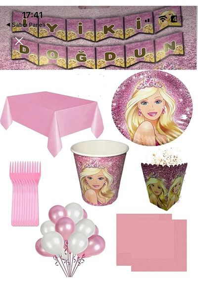 Barbi Barbie Party Set for 8 People