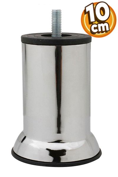 Badem10 M8 Bolt Chrome Metal 10 cm - Cabinet Furniture Sofa Base Seat Sofa Bed Supported Leg