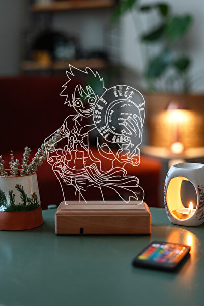 Modiwa Design Monkey D. Luffy One Piece Anime Masa Lambası