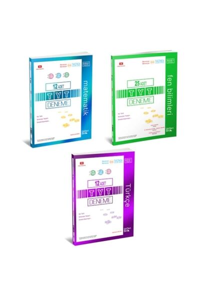 Üç Dört Beş Yayıncılık 345 Üç Dört Beş Tyt Matematik 10 lu Fen 25 li Türkçe 1...