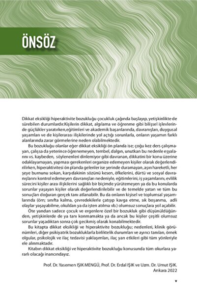 Ema Tıp Kitabevi Çocuk - Ergen Ve Erişkinlerde Dikkat Eksikliği - Hiperaktivite Bozukluğu (dehb)