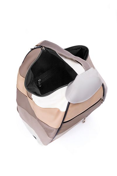 fubileather Rucsac Mochila din piele naturala, geanta cu curea de umar
