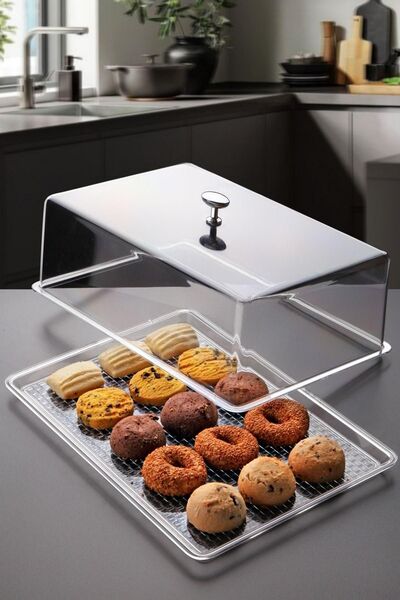 NY HOME Large Size Decorative Design Cake - Cookie Storage and Presentation Set