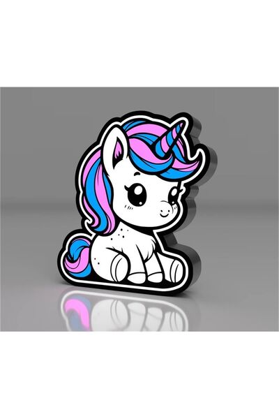 GENCAX Şarjlı Unicorn Lightbox Sweet Led Masa Lambası