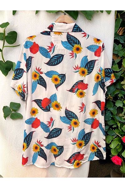 stanpolis Summer Flower Print Cool Shirt - Spring Colors, Stylish and Comfortable Design