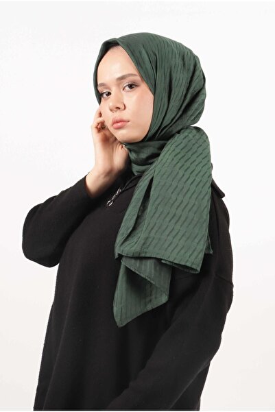 Pikas Σάλι μεταξένιας βισκόζης με μοτίβο ραβδιού