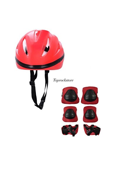TOPROCKSTORE Kask Dizlik Dirseklik Koruyucu Set 7 Parça