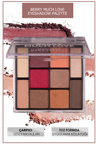Lollis Göz Farı Paleti 10 Renk Berry Much Love