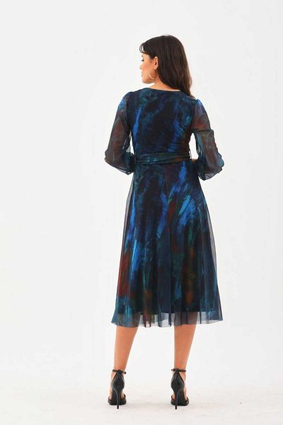 CİXAPLE V-Neck Midi Length Tulle Dress