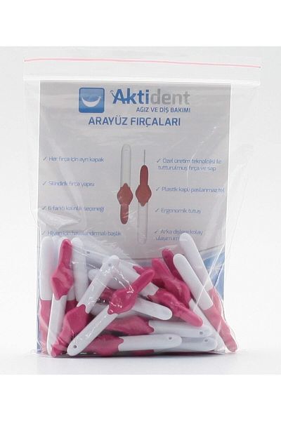 Aktident Pink Interface Brush Set of 25