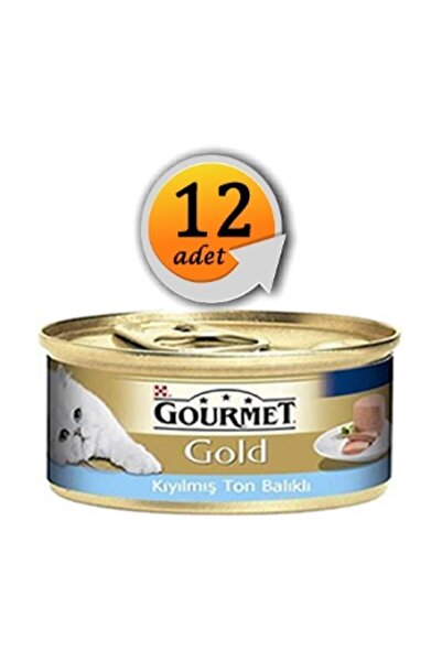 Gourmet Gold Kıyılmış Ton Balıklı Yaş Kedi Maması 85gr 12al 10ödecndst1020ggktb