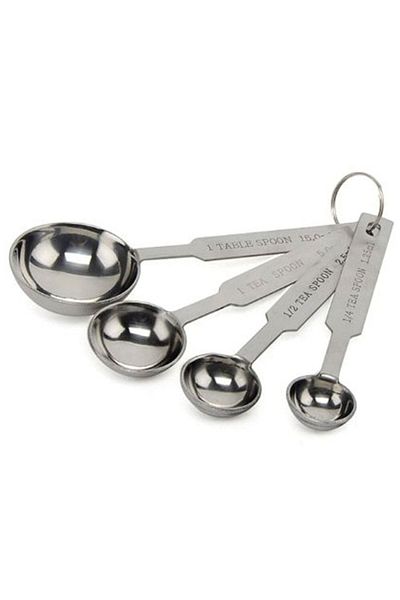 ELGALA Tiny Measuring Spoons Scale Set Metal Set of 4