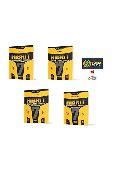 Hız Yayınları 7. SINIF HİBRİT FEN BİLİMLERİ + MATEMATİK + TÜRKÇE + SOSYAL BİL...