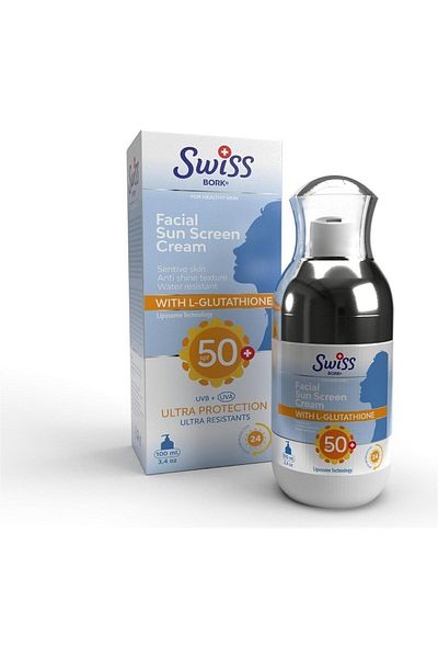 Bork Swiss Natural Bork Anti-Blemish Face Sunscreen (50+) 100ml