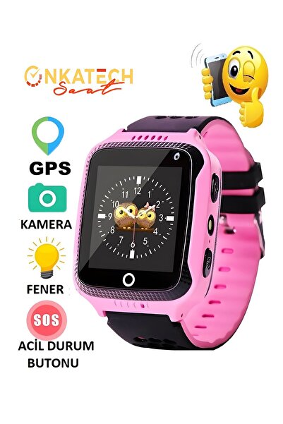 Onkatech Intermax Gps'li Pembe Renk Akıllı Çocuk Takip Saati ( Btk Kayitli Yerli? Üreti?m)