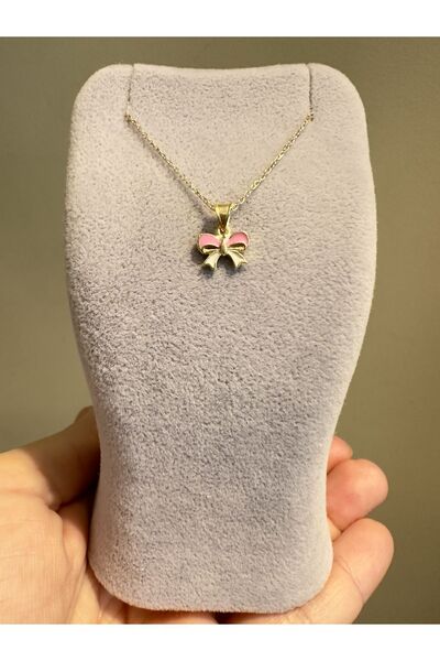 Kids fashion in Love KURDELE MİNELİ ALTIN KAPLAMA 925 ayar GÜMÜŞ KOLYE