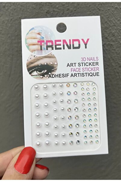 NİLZ ملصق للجسم والوجه مزين بالأحجار واللؤلؤ