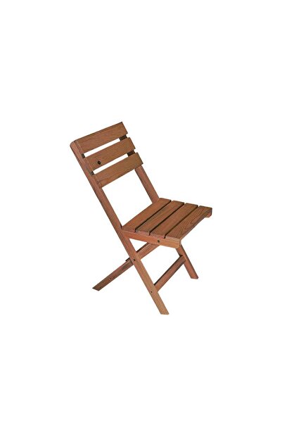 Weblonya Ahşap Bahçe Sandalyesi Katlanır Sandalye 2li 2204
