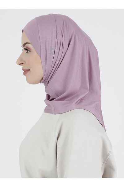 Ecardin Premium Plain Sports Hijab - Athletic Hijab Sports Comfortable Bonnet - Lilac