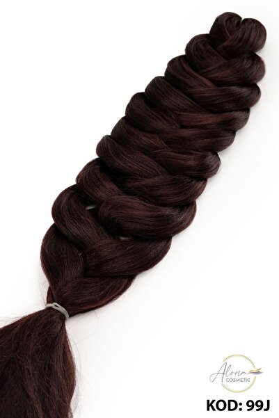 Alona Cosmetic Sentetik Saç Afrika Örgüsü Açık Kahve Rengi