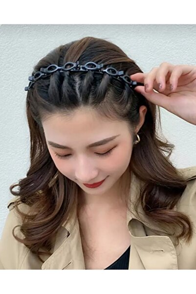 NİLZ Siyah Saç Bükücü Taç