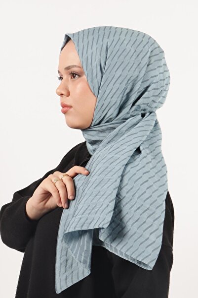 Pikas Σάλι μεταξένιας βισκόζης με μοτίβο ραβδιού