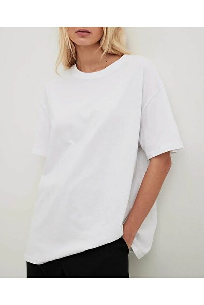 THE WHITE Oversize Λευκό Γυναικείο T-Shirt