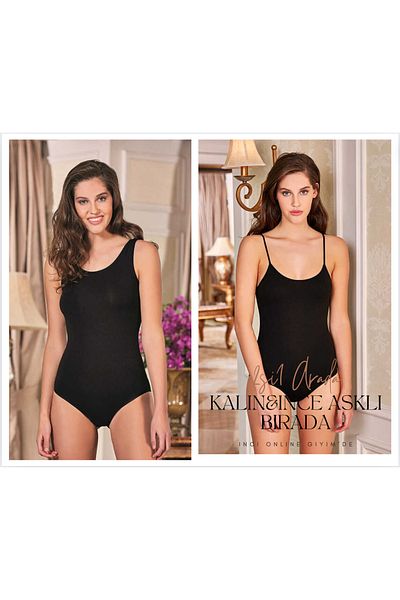 Berrak Bodide Set of 2 - 1 Thick and Thin Straps with Snap Fasteners