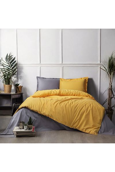 Prime Sleeks Σετ Παπλωματοθήκη Διπλό - 100% Βαμβάκι, 200x220cm, Εφαρμοσμένο σεντόνι και Βαμβακερό κάλυμμα Colormix