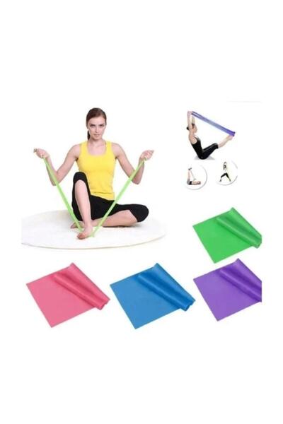 Gök Sports 1Pcs Exercise Pilates Workout Latex Elastic Resistance Band for Gym Home Fitness Exercise