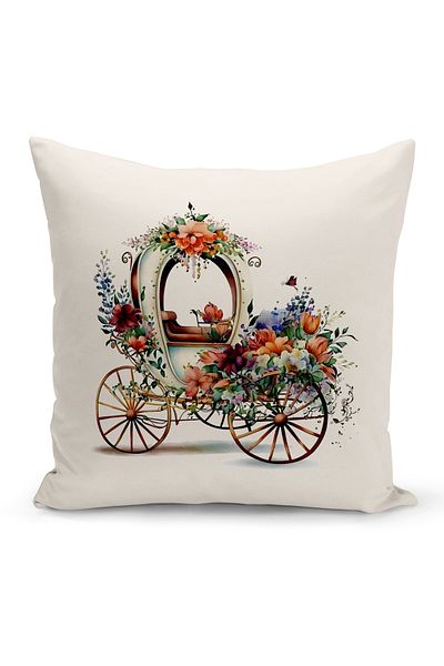 Bertille Home Κάλυμμα μαξιλαριού με ριχτάρι διπλής όψης σειράς Vintage (Vintage κάλυμμα μαξιλαριού)