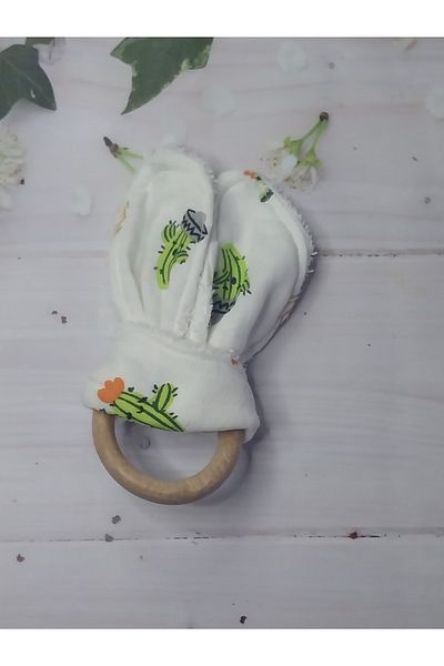 AMUGURUMİ Baby Happiness - Organic Fabric, Rabbit Ear, Teeth Checker