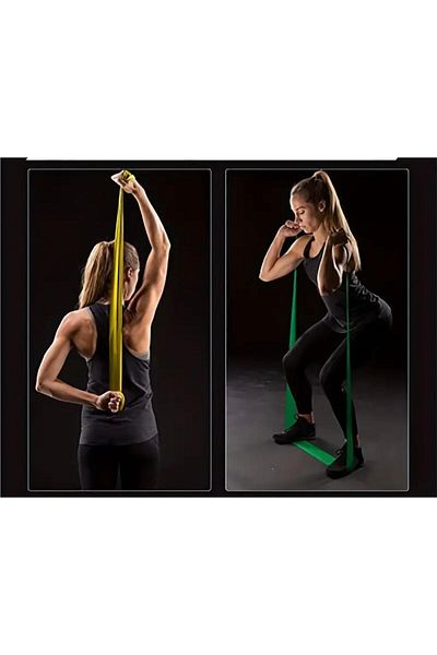 Gök Sports 1 bucăți Pilates exercițiu latex bandă elastică de rezistență - pentru sală de gimnastică și fitness acasă