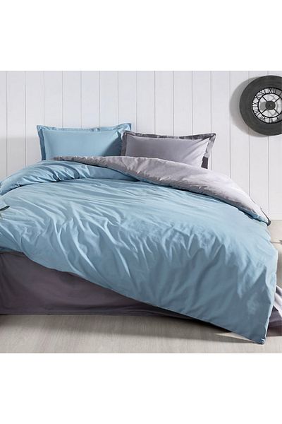 Prime Sleeks Set cuvertură dublă - 100% bumbac, 200x220cm, cearșaf de pat și cuvertură de pat din bumbac Colormix