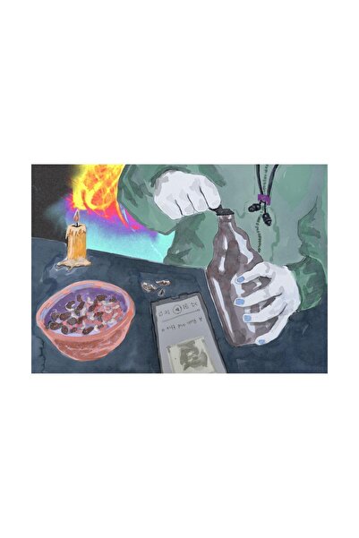 Serap Işık Ellerle Serisi, 27,2x35,9, Fineart Print