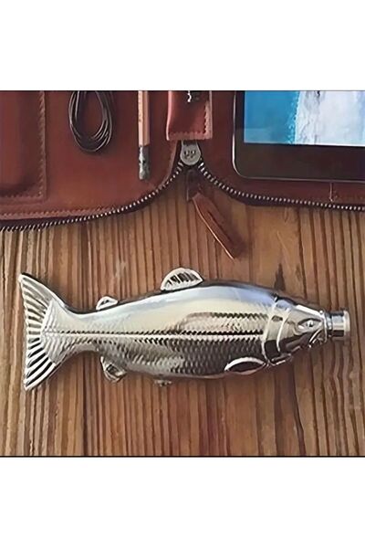 PİRAMİGO Fish Shaped Stainless Steel Flask