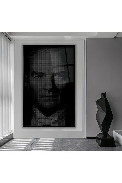 EMYA HOME Επιτραπέζιο γυαλί Ατατούρκ με μεταλλικό πλαίσιο