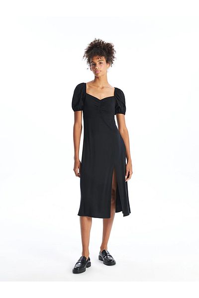 LC Waikiki Square Neck XSIDE Women's Dress - Short Sleeve