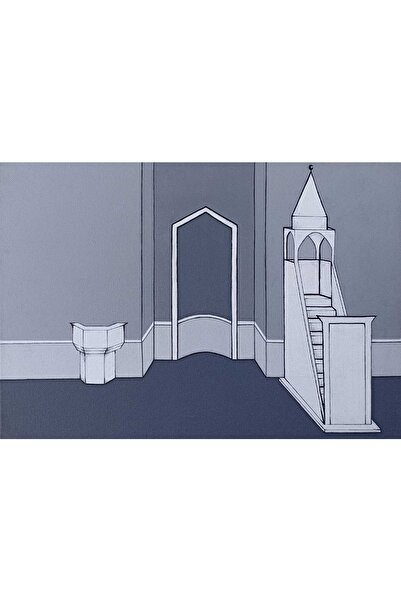 artoloji Rabia Ceviz - Mihrap Ve Minber - 2020 - Tuval Üzerine Akrilik Boya -...