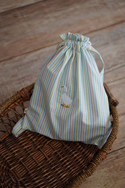 Kirazkids Multi-Purpose Natural Cotton Embroidered Pouch