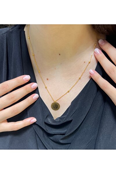 kuyumcu nurettin 7 Gr (Gram) Çeyrekli Dorika Kolye 22  Ayar Altın