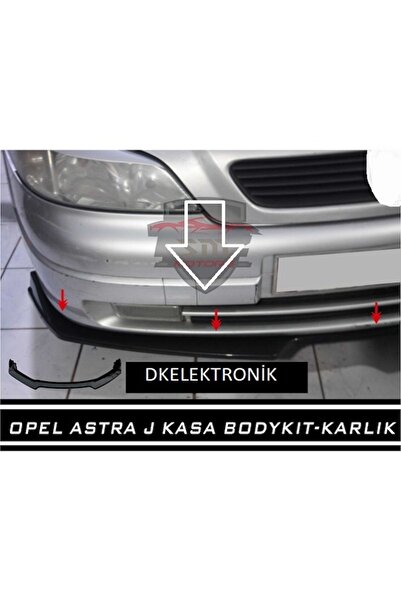 DKELEKTRONİK Opel Astra G Uyumlu Kasa Ön Tampon Eki Body Kit Lip Karlık Siyah
