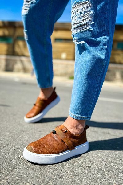Joy Man Мъжки маратонки Dobeny J147 с ортопедична подметка, ежедневни, CBT, кафяви