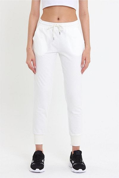 CrazyShopping Γυναικείο πλεκτό Jogger Sweatpants - Ελαστικό πόδι, 2 κλωστές