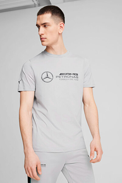 Puma MAPF1 ESS Logo Tee Μαύρο Unisex κοντομάνικο μπλουζάκι