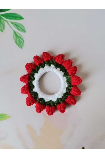 Kadın Girişimciler Atölyesi Buckle Red Rose Rubber Knob Buckle