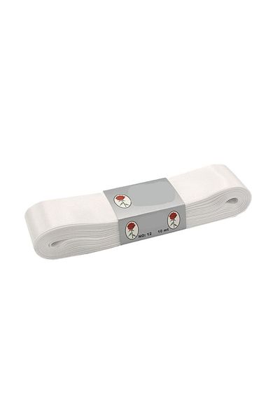 Bontex 10 Meters White Satin Ribbon - 4 cm Ball, Dowry Gift Special Day Decoration Ribbon