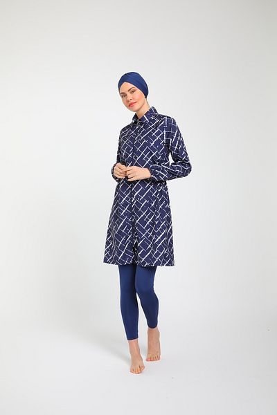 Chelly Γυναικείο μαγιό Hijab με πλήρως κλειστό φερμουάρ