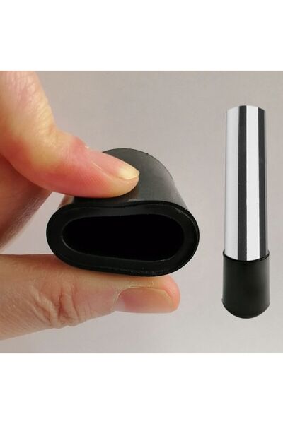 Adem Koç 25 mm PVC scaun profil picior saboți silențios moale - negru (4 bucăți)