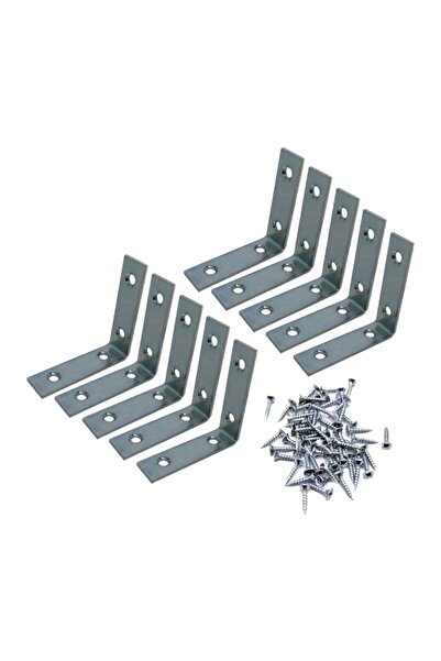 Adem Koç 16x55x55 mm 10 Ad. L Demir Gönye Köşebent - Mobilya Dolap Kitaplık K...